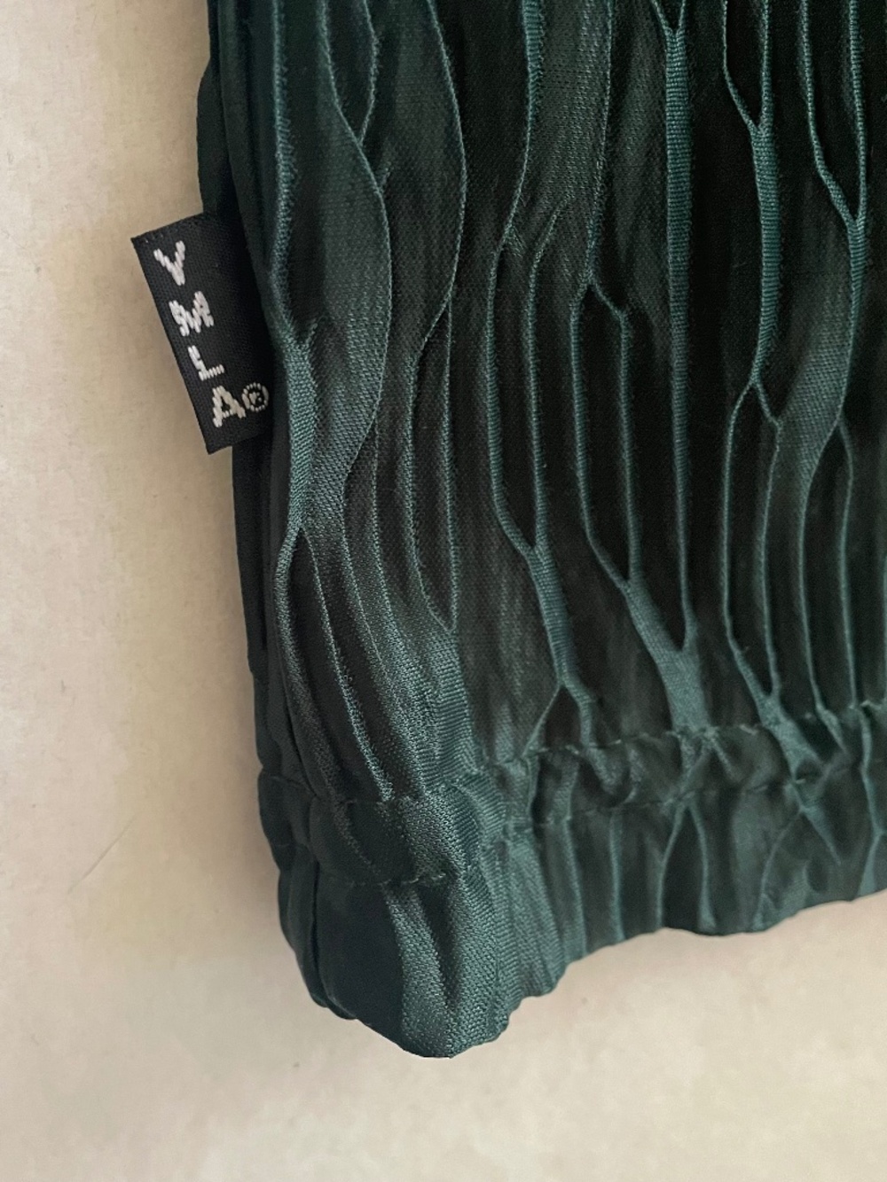 Vintage Y.M.L.A. Shirt Mens L Green Plisse Button Up Disco Rave Club 90s Y2K - Picture 9 of 10